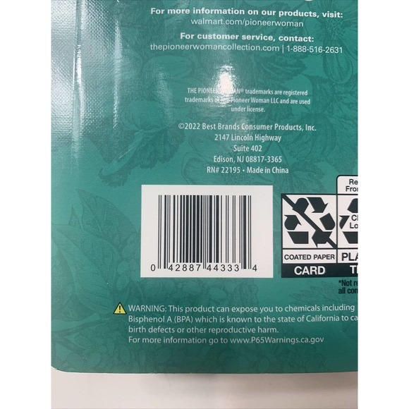 The Pioneer Woman "Vintage Floral" Blue Light Screen Protection Glasses W/ Case - Picture 7 of 7